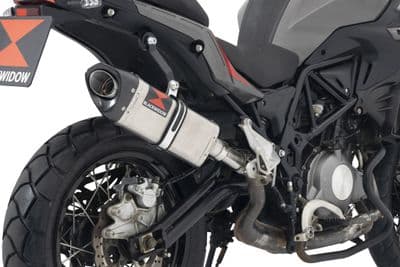 TRK 502 X 2017 - 2024 Exhaust Silencer 300 mm Tri - Oval Stainless Steel Carbon Tip