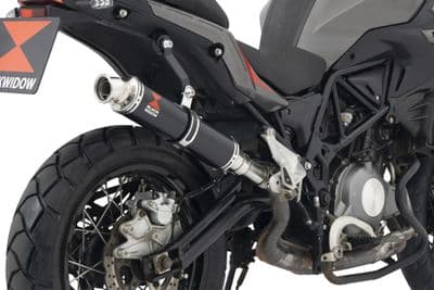 TRK 502 X 2017 - 2024 Exhaust Silencer 350 mm Round Black Stainless Steel