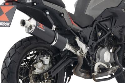 TRK 502 X 2017 - 2024 Exhaust Silencer 400 mm Oval Black Stainless Steel