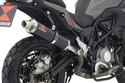 TRK 502 X 2017 - 2024 Exhaust Silencer 400 mm Round Black Stainless Steel