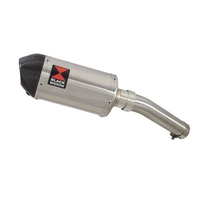 Tuareg 660 Exhaust Silencer 200mm Oval Stainless Carbon Tip