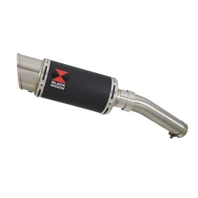 Tuareg 660 Exhaust Silencer 200mm Round Black Stainless