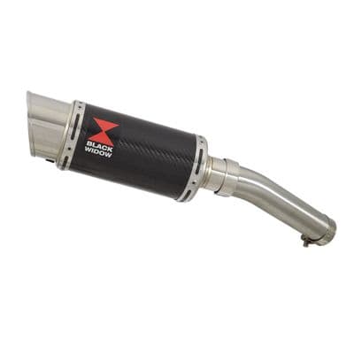 Tuareg 660 Exhaust Silencer 200mm Round Carbon