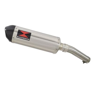 Tuareg 660 Exhaust Silencer 300mm Oval Stainless Carbon Tip