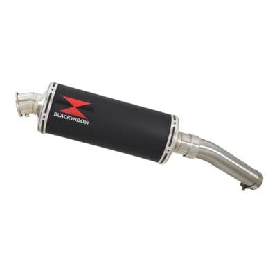 Tuareg 660 Exhaust Silencer 300mm Round Black Stainless