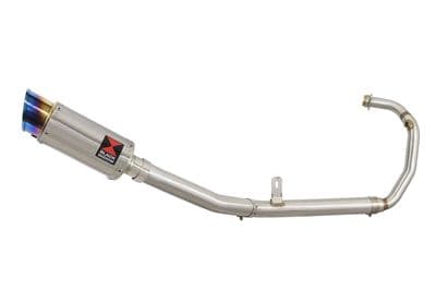 Tuono 125  2017 - 2020 Exhaust System 200mm Round Stainless + Blue Tip Silencer