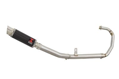 Tuono 125  2017 - 2020 Exhaust System 230mm GP Style Round Carbon + Stainless Tip Silencer
