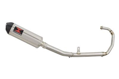 Tuono 125  2017 - 2020 Exhaust System 300mm Oval Stainless + Carbon Tip Silencer