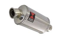 TX 125 Exhaust Silencer 230mm Oval Stainless