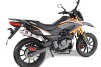 TX 125 Exhaust Silencer 230mm Oval Stainless