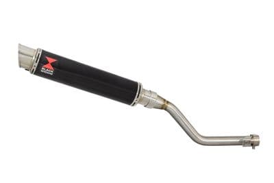 TX 125 Exhaust Silencer 350mm GP Round Black Stainless