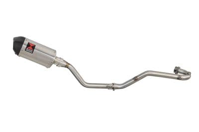 TX 125 Exhaust System 300mm Oval Stainless Carbon Tip Silencer