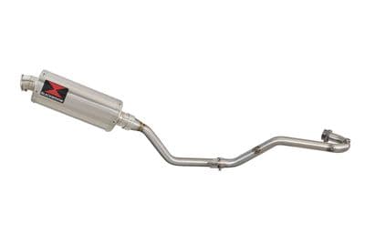 TX 125 Exhaust System 300mm Oval Stainless Silencer