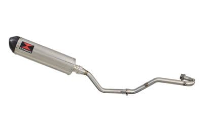 TX 125 Exhaust System 400mm Oval Stainless Carbon Tip Silencer