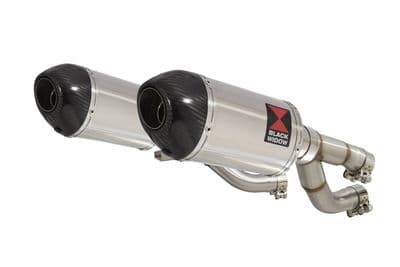V-MAX V MAX 1200 Exhaust Silencer Kit 200mm Oval Stainless Carbon Tip
