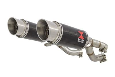 V-MAX V MAX 1200 Exhaust Silencer Kit 200mm Round Carbon Silencers