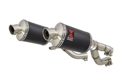 V-MAX V MAX 1200 Exhaust Silencer Kit 230mm Oval Black Stainless