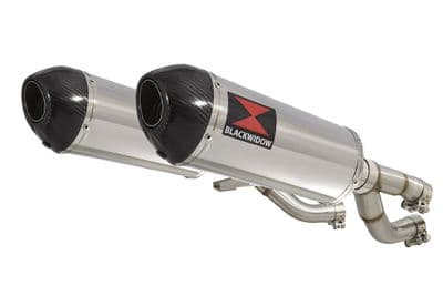 V-MAX V MAX 1200 Exhaust Silencer Kit 300mm Oval Stainless Carbon Tip