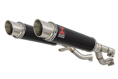V-MAX V MAX 1200 Exhaust Silencer Kit 350mm GP Round Black Stainless