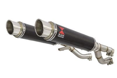 V-MAX V MAX 1200 Exhaust Silencer Kit 350mm GP Round Carbon Silencers