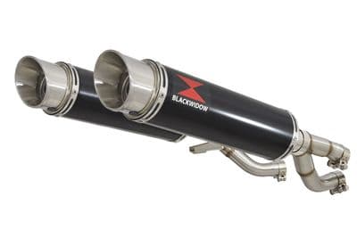 V-MAX V MAX 1200 Exhaust Silencer Kit 360mm GP Round Black Stainless