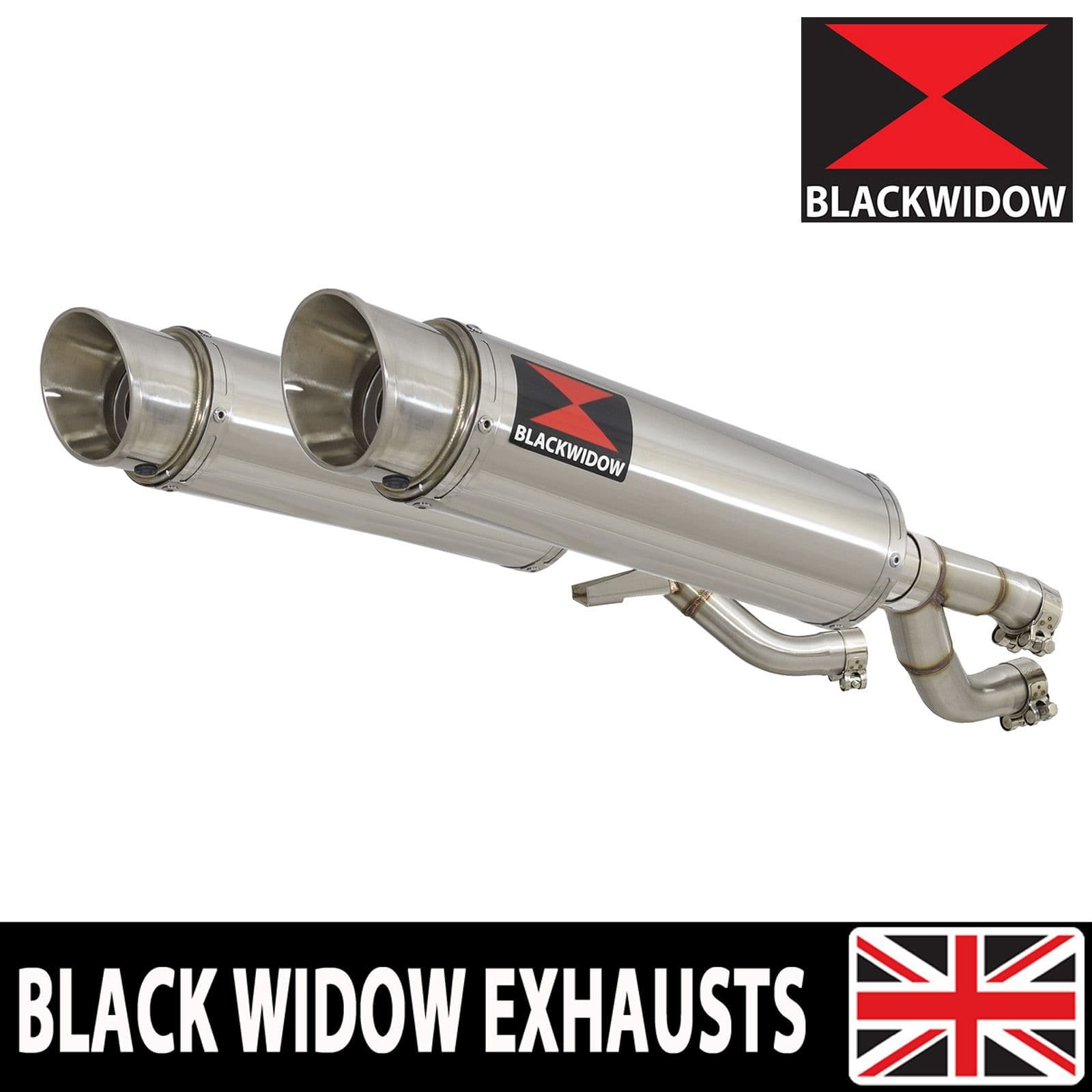 V-MAX V MAX 1200 Exhaust Silencer Kit 360mm GP Round Stainless