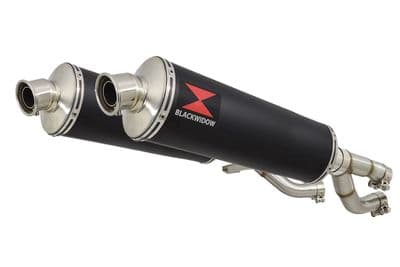 V-MAX V MAX 1200 Exhaust Silencer Kit 400mm Oval Black Stainless