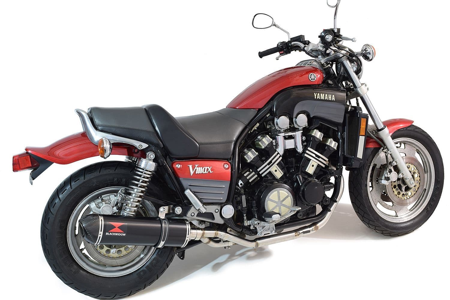 V-MAX V MAX 1200 Exhaust Silencer Kit 400mm Oval Black Stainless