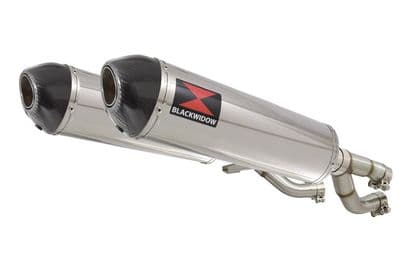 V-MAX V MAX 1200 Exhaust Silencer Kit 400mm Oval Stainless Carbon Tip
