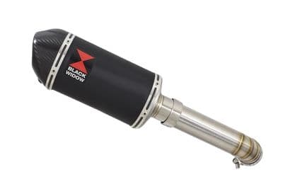 V-STROM 1050 2020 - 2025 Exhaust Silencer Kit 200mm Oval Black Stainless Carbon Tip