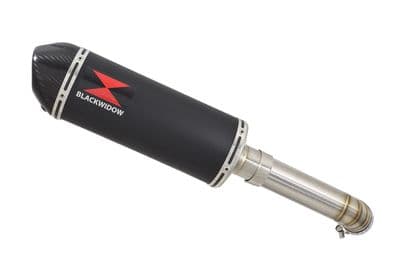 V-STROM 1050 2020 - 2025 Exhaust Silencer Kit 300mm Oval Black Stainless Carbon Tip