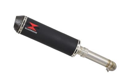 V-STROM 1050 2020 - 2025 Exhaust Silencer Kit 370mm Round Black Stainless Carbon Silencer
