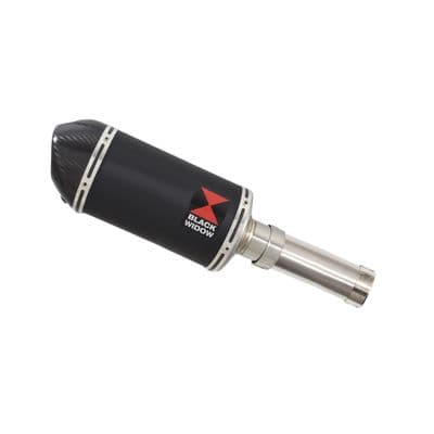 V-Strom 800 DE / SE / RE 2023 - 2024 Exhaust Silencer 200 mm Oval Black Stainless Carbon Tip