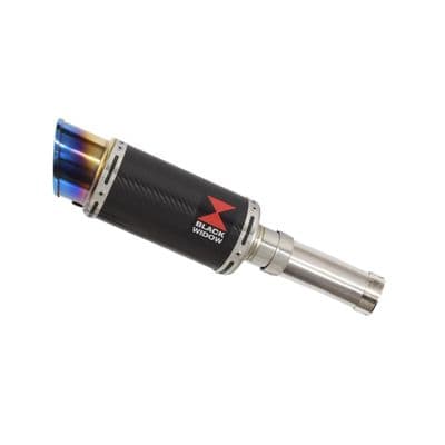 V-Strom 800 DE / SE / RE 2023 - 2024 Exhaust Silencer 200 mm Round Blue Tip Carbon