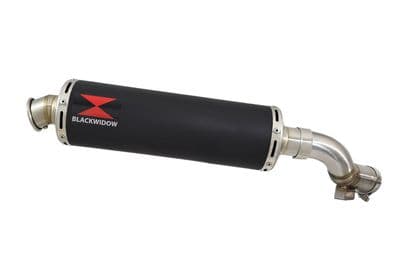 Versys 1000 2019 - 2024 Exhaust Silencer 400mm Black Round Stainless