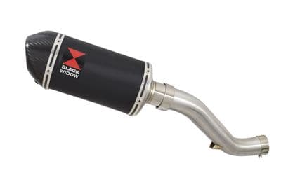 VFR1200F 2010-2016 Exhaust Silencer 200mm Oval Black Stainless Carbon Tip