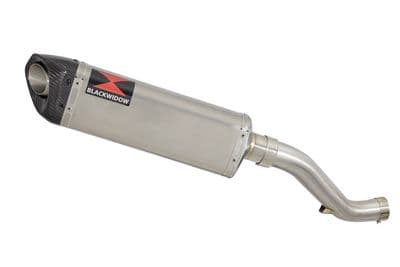 VFR1200F 2010-2016 Exhaust Silencer 350mm Tri Oval Stainless Carbon Tip