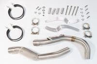 VTR1000 F Firestorm (SC36) Exhaust High Level Link Pipes + 200mm Round Carbon Silencers