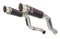 VTR1000 F Firestorm (SC36) Exhaust High Level Link Pipes + 230mm GP Round Carbon Silencers