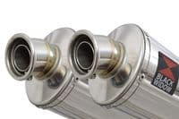 VTR1000 F Firestorm (SC36) Exhaust Link Pipes + 230mm Oval Stainless Silencer