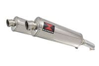 VTR1000 F Firestorm (SC36) Exhaust Link Pipes + 400mm Oval Stainless Silencers