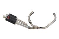 VTR1000 F Firestorm (SC36) Exhaust System 230mm Oval Black Stainless Silencers
