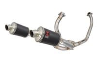 VTR1000 F Firestorm (SC36) Exhaust System 230mm Oval Black Stainless Silencers
