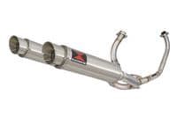 VTR1000 F Firestorm (SC36) Exhaust System 360mm GP Round Stainless Silencers