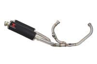 VTR1000 F Firestorm (SC36) Exhaust System 400mm Round Black Stainless Silencers