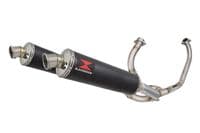 VTR1000 F Firestorm (SC36) Exhaust System 400mm Round Black Stainless Silencers