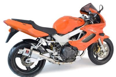 VTR1000F Superhawk (SC36) Link Pipes + 230mm Oval Stainless Silencers