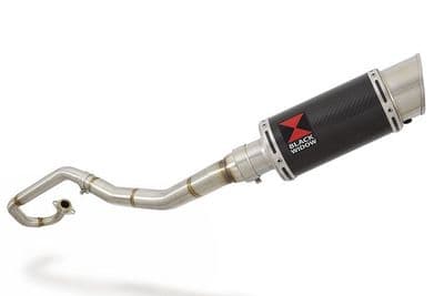 WR 125 R/X 2009/2017 De-Cat Exhaust System 200mm Round Carbon Silencer