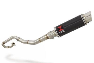 WR 125 R/X 2009/2017 De-Cat Exhaust System 230mm GP Round Carbon Silencer