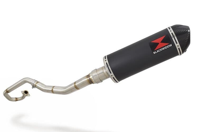 WR 125 R/X 2009/2017 De-Cat Exhaust System 300mm Oval Black